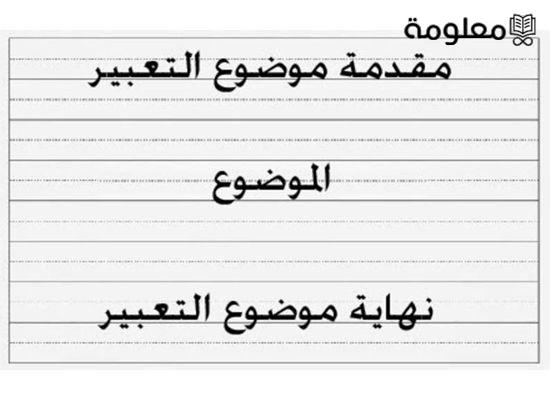 مقدمات تعبير وخاتمه