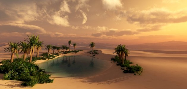 تعبير عن وصف جمال الصحراء