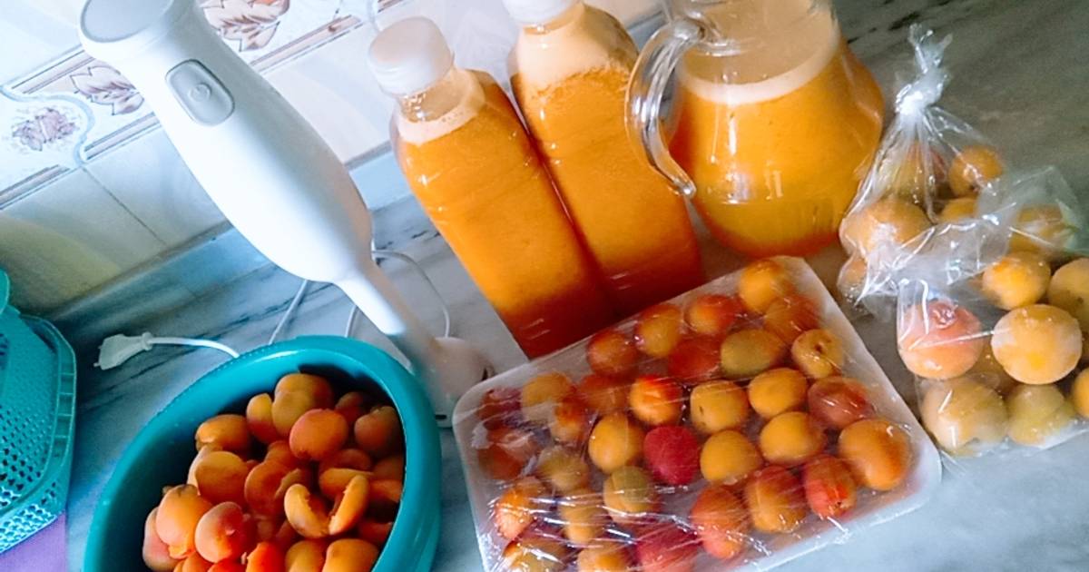 حفظ المشمش في الفريزر