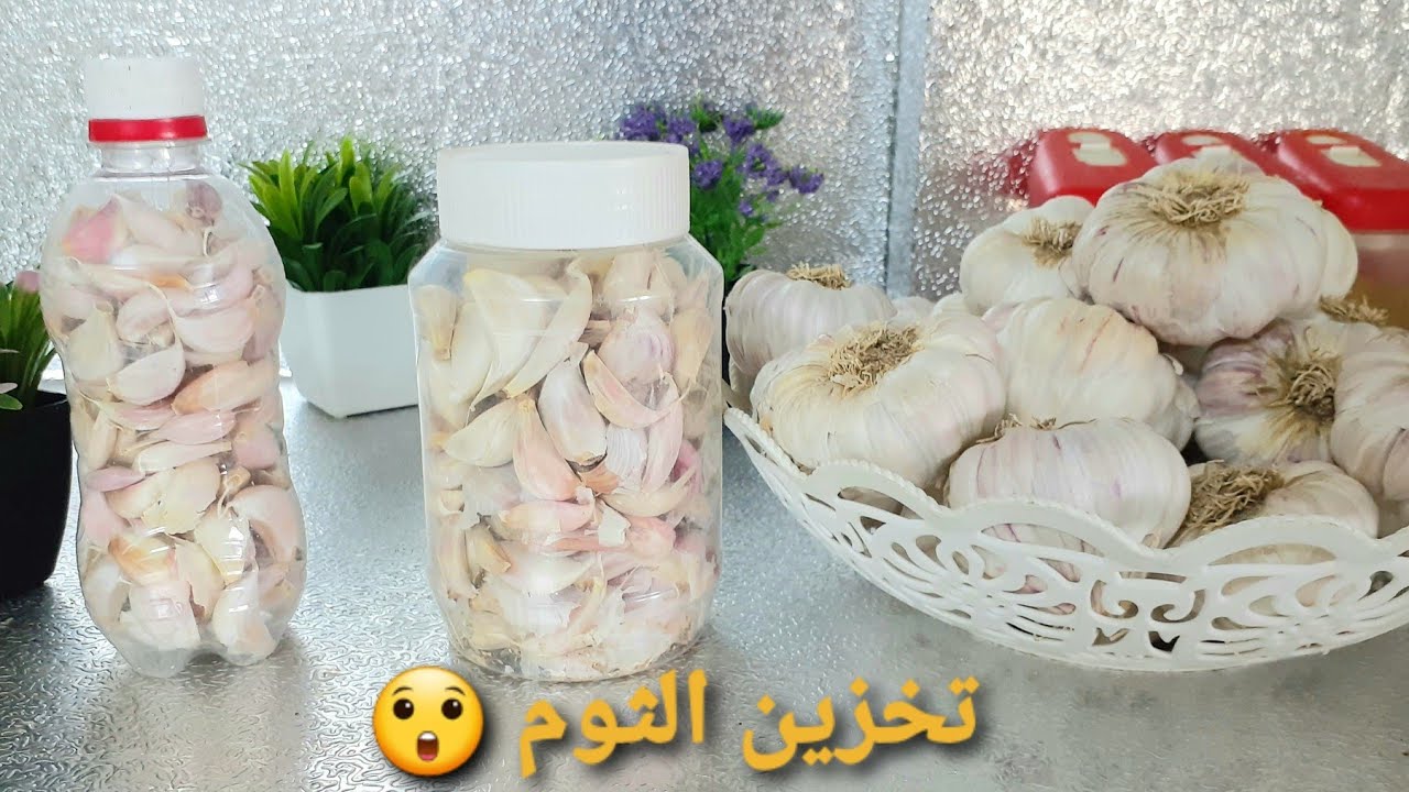 طريقة حفظ الثوم المقشر وتخزينه في الثلاجة