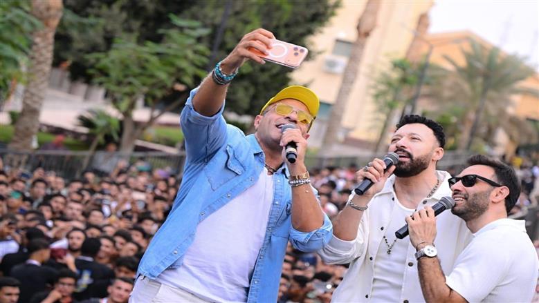 فريق واما يشعل حفل استقبال طلاب جامعة خاصة بالعبور