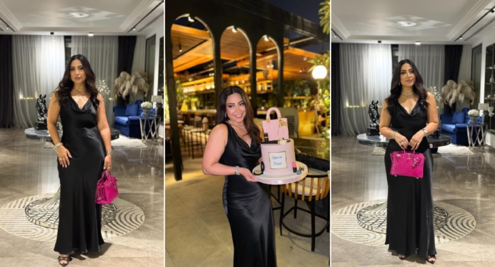 بوسي تتألق بفستان أسود في أحدث جلسة تصوير قبل موسم الشتاء