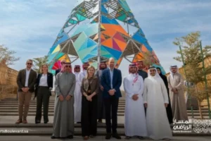 وزير الرياضة يستقبل أمير ويلز ويلتقيه في مشروع المسار الرياضي بالرياض