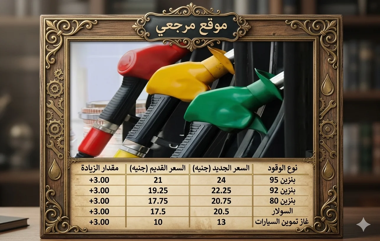 أسعار البنزين والسولار اليوم في مصر بعد الزيادة الجديدة 31 مارس 2026 رسميًا
