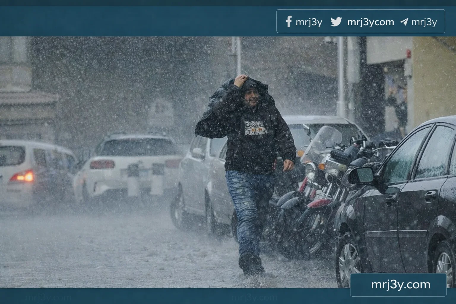 أمطار رعدية ورياح
