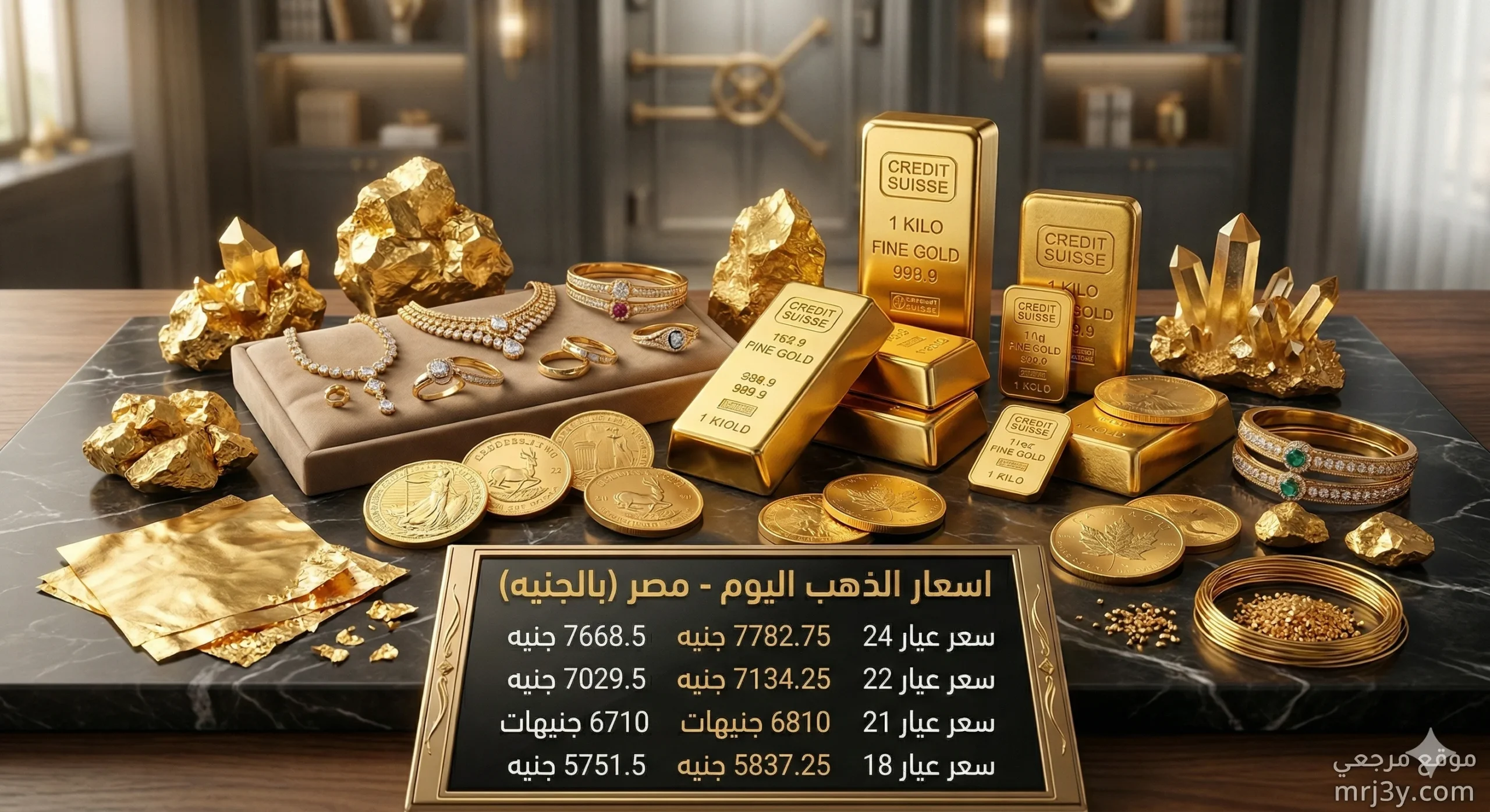 سعر الذهب اليوم الخميس 26/3/2026
