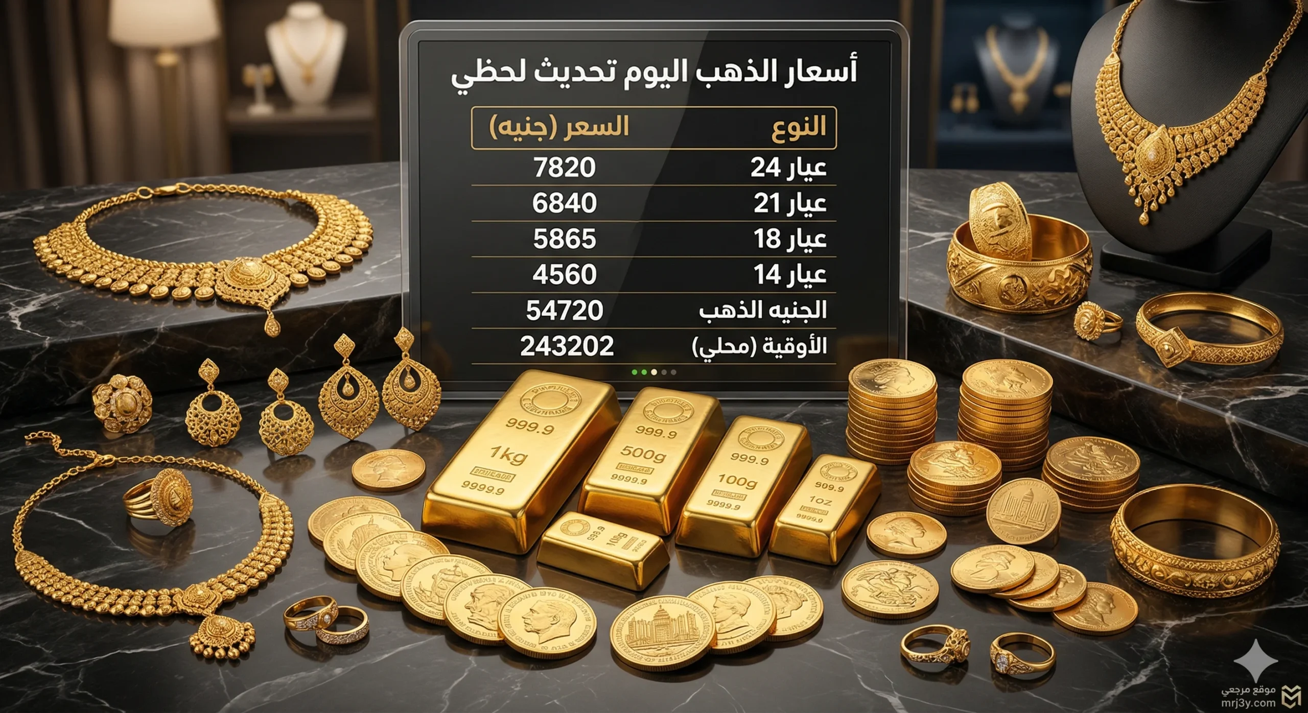 سعر الذهب اليوم في مصر