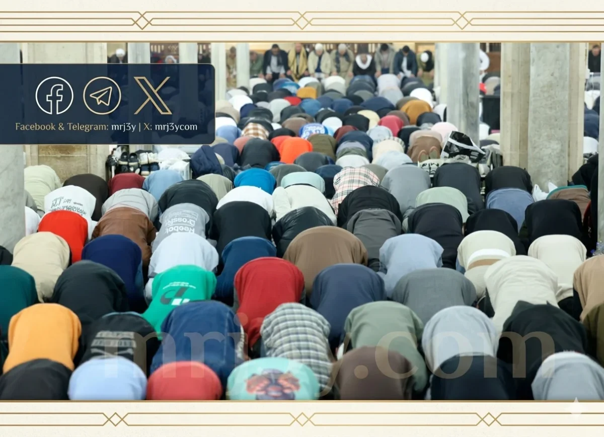 مئات المصلين يحيون تراويح الليلة الخامسة والعشرين من رمضان بالمسجد الكبير في طناش بالجيزة