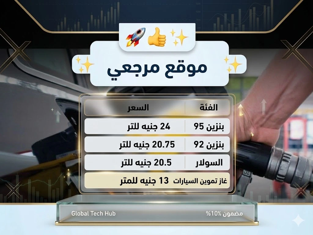 أسعار البنزين والسولار والغاز الطبيعي في مصر