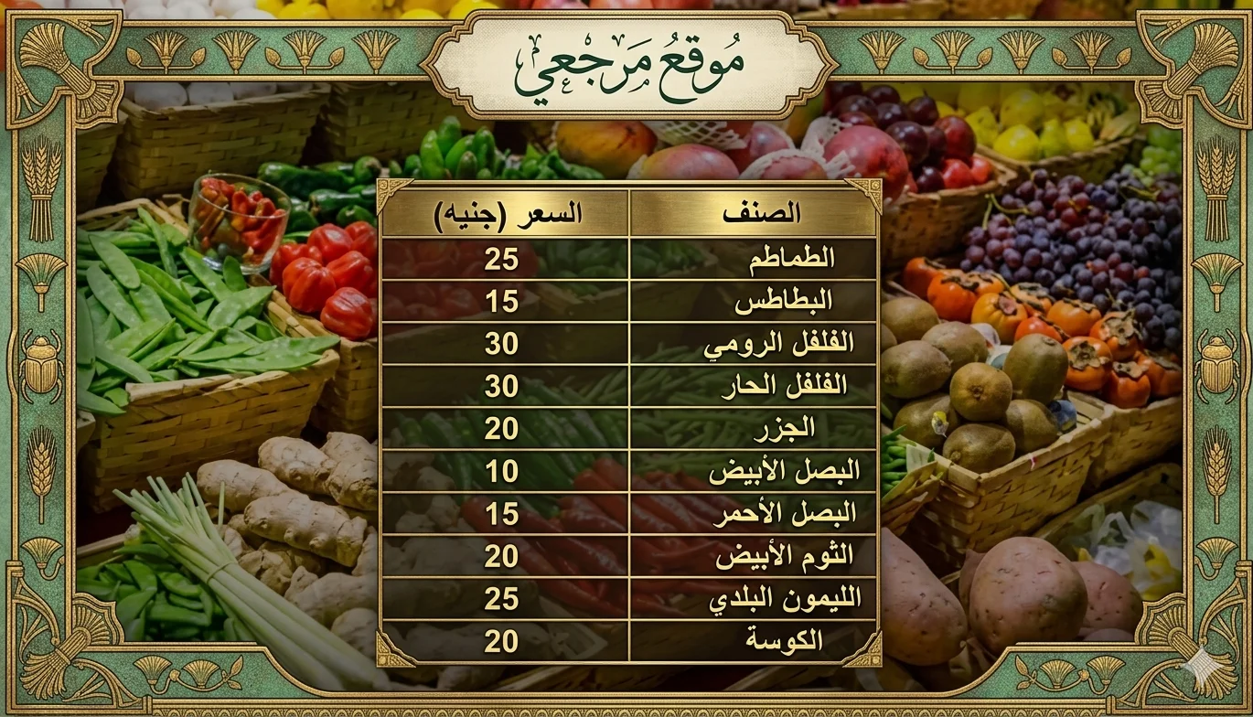 أسعار الخضروات اليوم في مصر 1 أبريل 2026 الطماطم 20 جنيه بمنافذ التموين