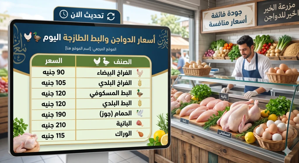 أسعار الدواجن في كفر الشيخ تستقر اليوم 30 أبريل 2026 رغم تقلبات السوق وتكلفة الأعلاف