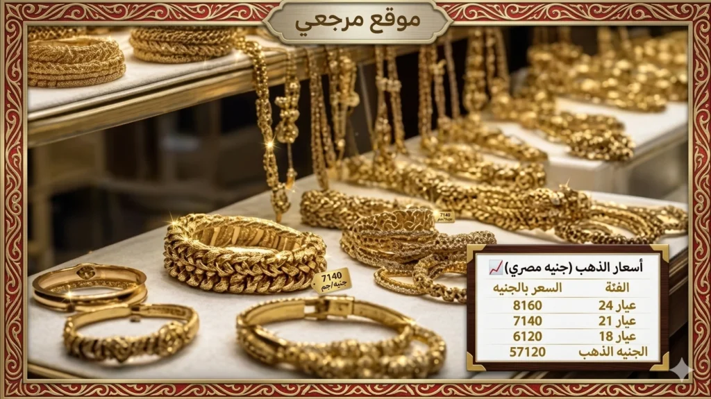 أسعار الذهب اليوم تقفز عالميًا وعيار 21 في مصر يسجل 7140 جنيهًا الثلاثاء