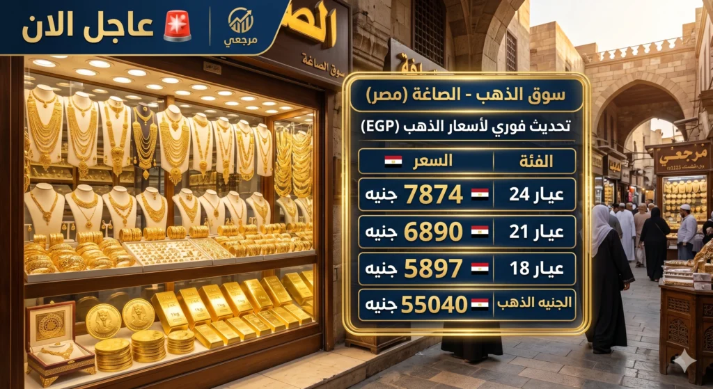 أسعار الذهب اليوم في مصر