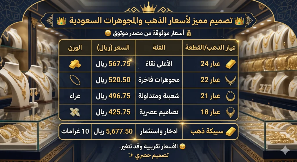 أسعار الذهب في السعودية اليوم السبت 25 أبريل 2026 ترتفع والعيار 24 يسجل مكاسب جديدة 2 أسعار الذهب في السعودية