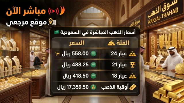أسعار الذهب في السعودية