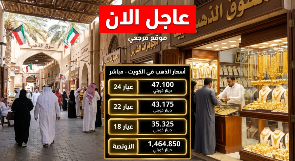 أسعار الذهب في الكويت اليوم