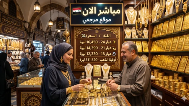 أسعار الذهب في سوريا