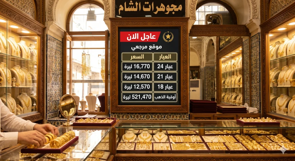 أسعار الذهب في سوريا