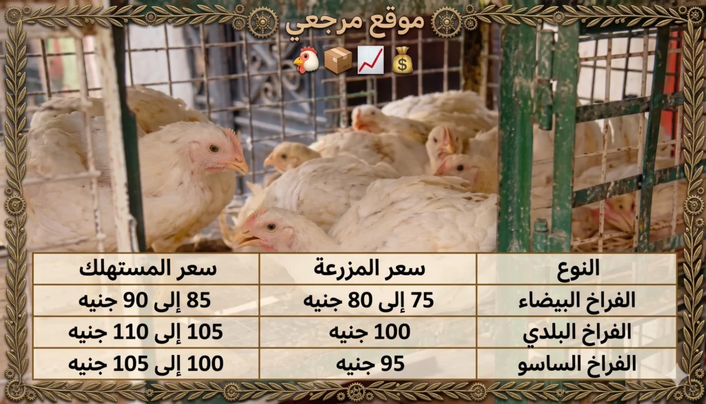 أسعار الفراخ اليوم الثلاثاء 21 أبريل 2026 تستقر نسبيا رغم تفاوت البيع بالمناطق المصرية