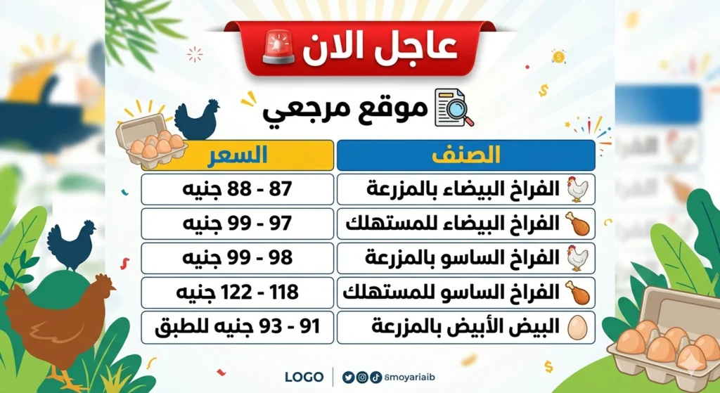 أسعار الفراخ والبيض اليوم