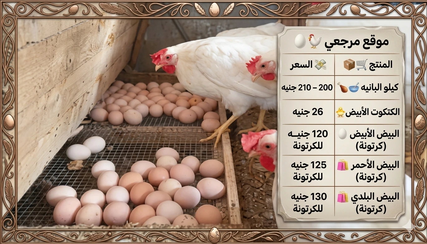 أسعار الفراخ والبيض في مصر اليوم 8 أبريل 2026 بين التراجع الحذر واستمرار ضغط التكاليف