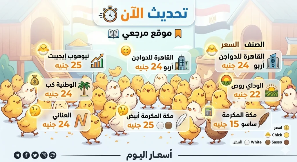 أسعار الكتاكيت اليوم