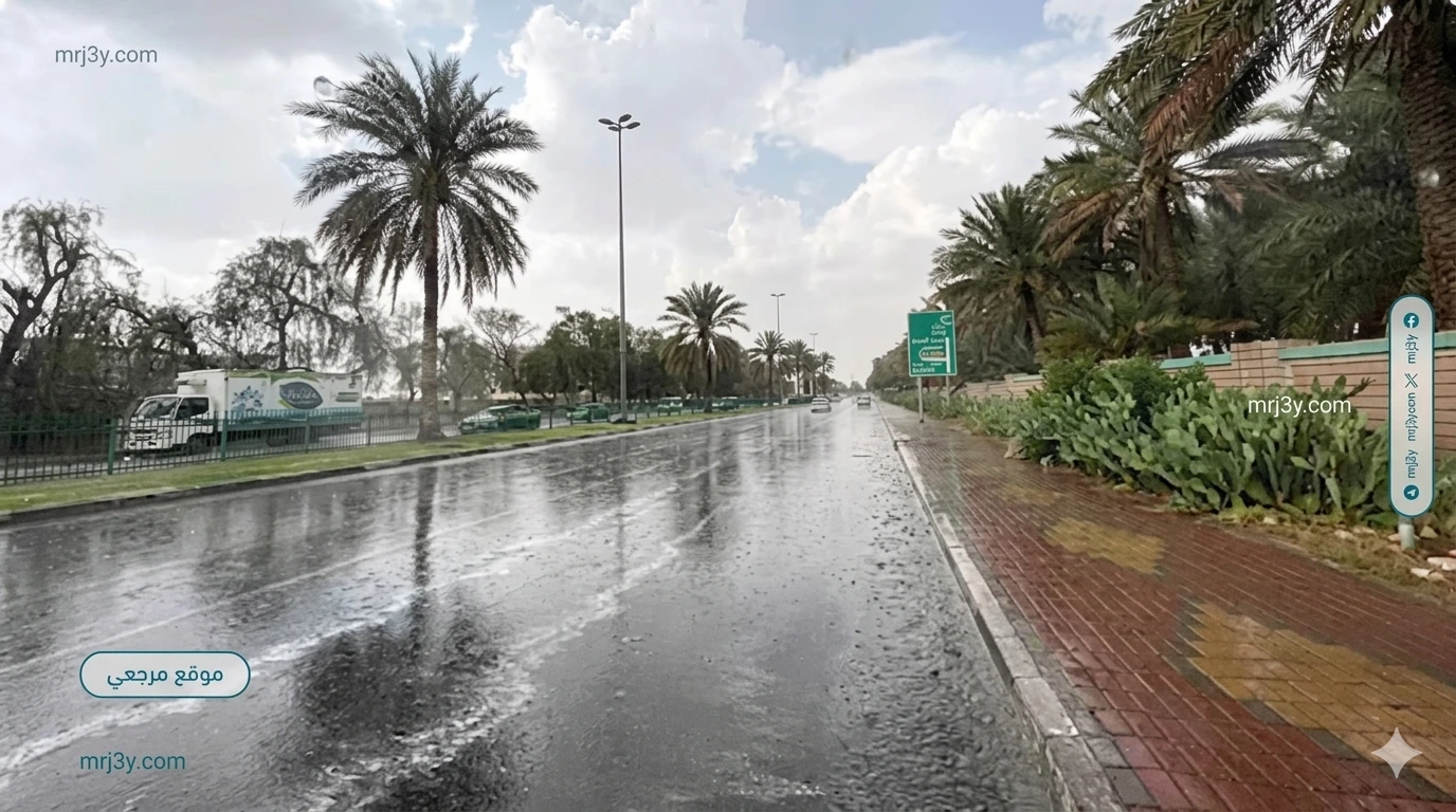 أمطار متوسطة على نجران