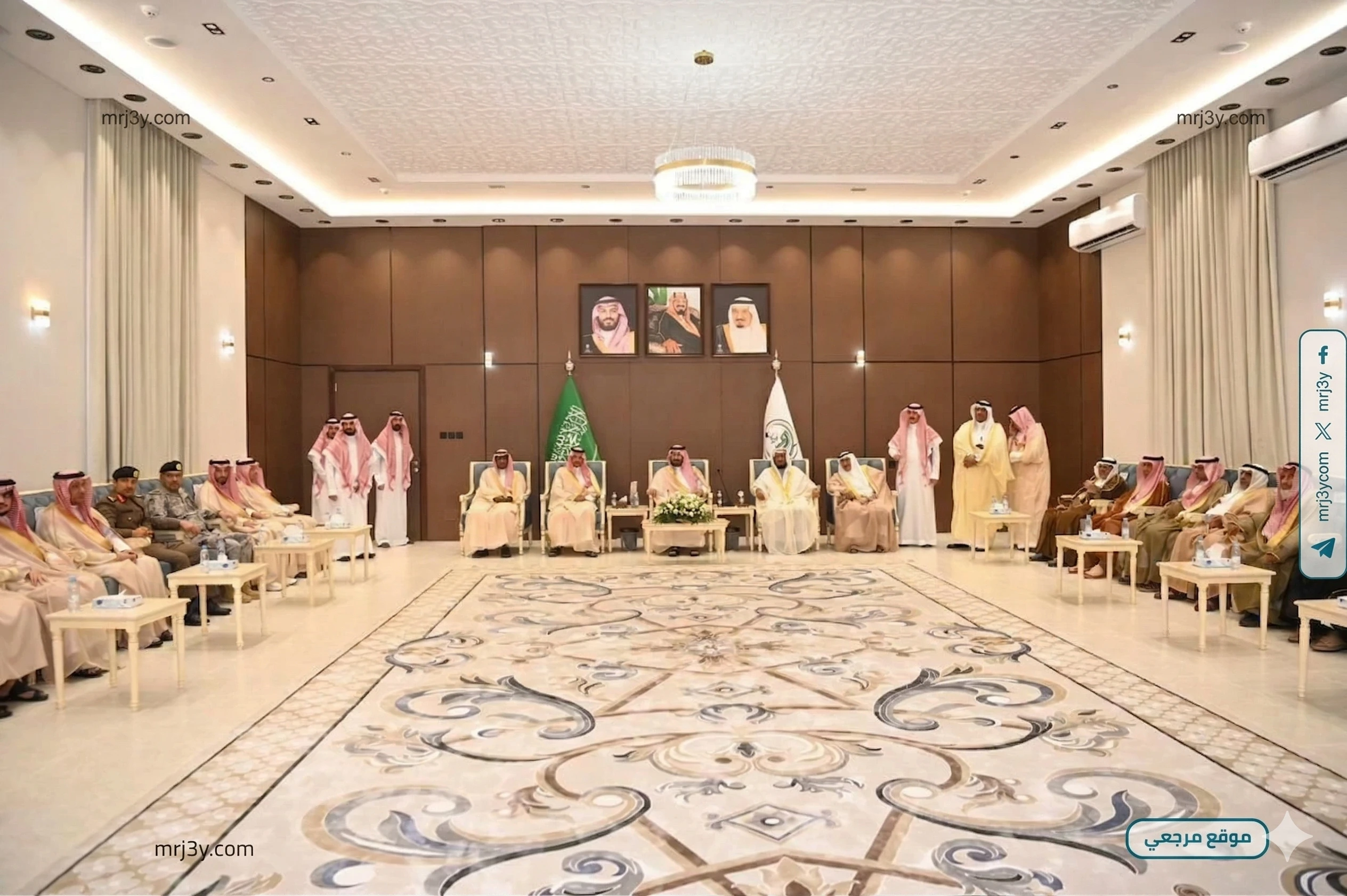 أمير جازان يستقبل مشايخ فرسان بعد الفعالية