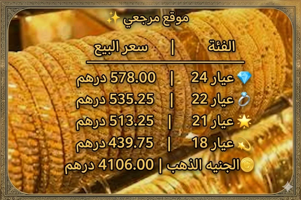 ارتفاع سعر الذهب في الإمارات اليوم الأربعاء 15 أبريل 2026 وعيار 21 يصعد مبكرًا