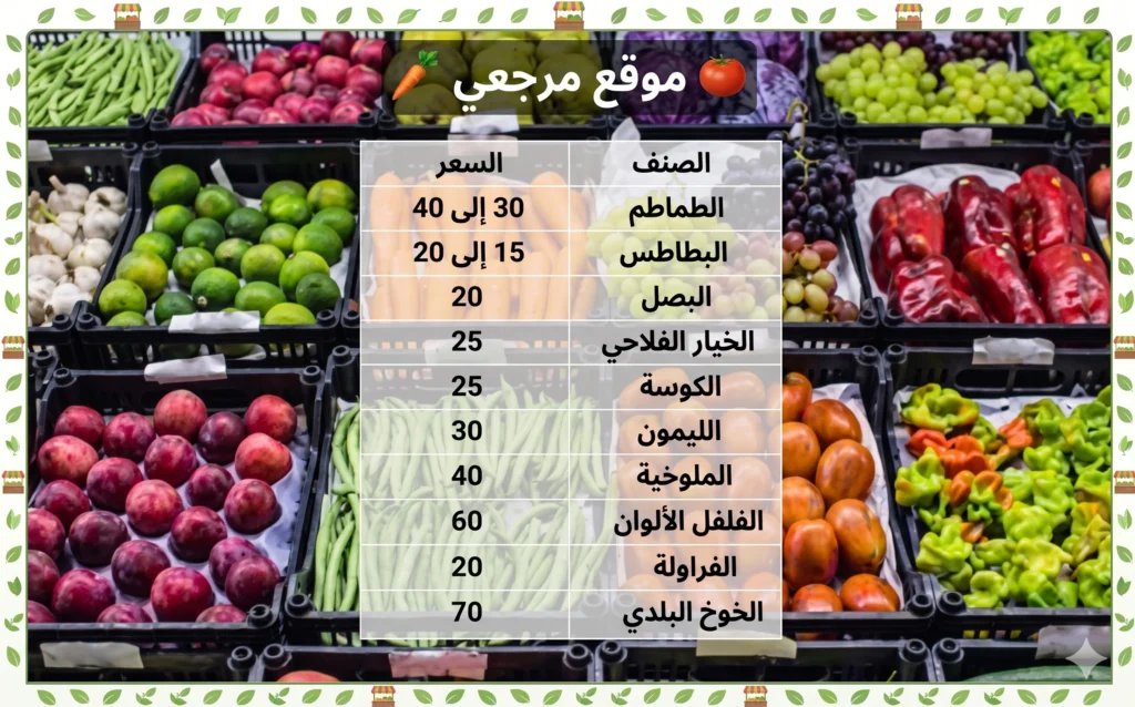 استقرار أسعار الخضروات والفاكهة في الغربية اليوم الأربعاء 22 أبريل 2026 بالأسواق