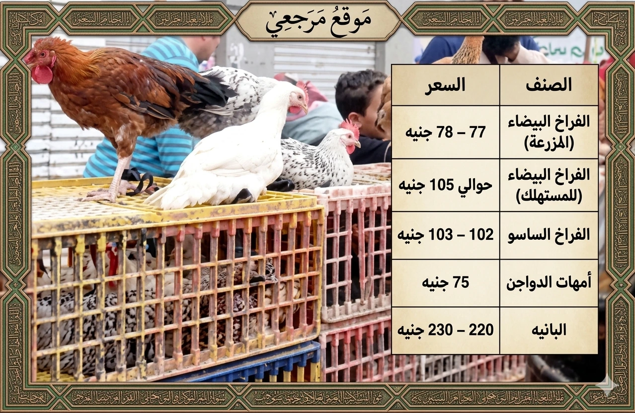استقرار أسعار الدواجن اليوم 6 أبريل 2026 في مصر وسط توازن العرض والطلب بالأسواق