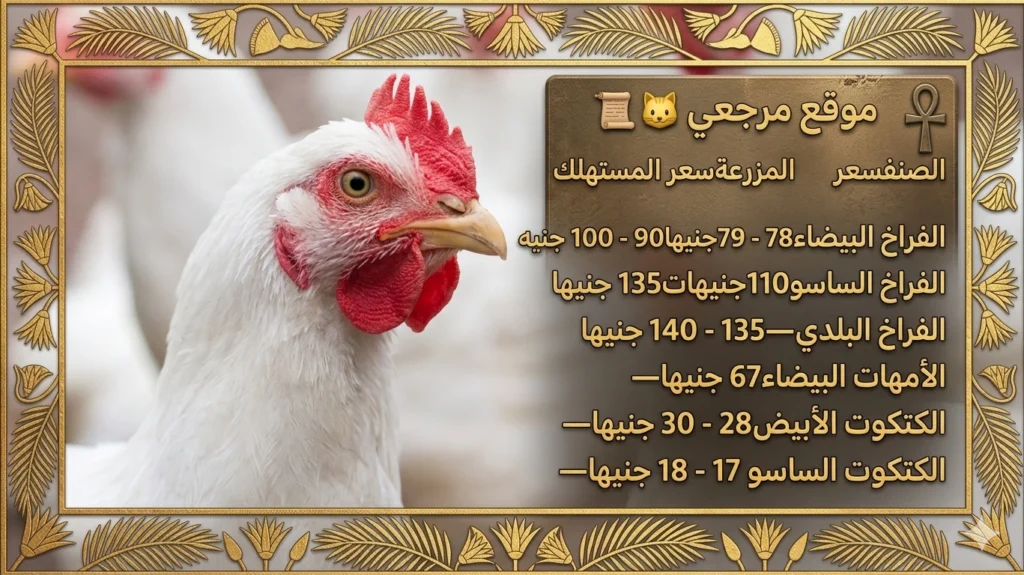 استقرار أسعار الفراخ اليوم الأحد 12 أبريل 2026 داخل الأسواق وبورصة الدواجن المصرية