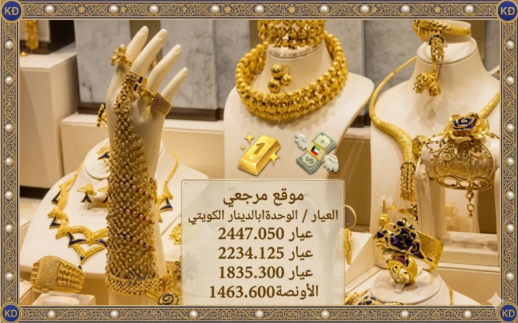 اسعار الذهب اليوم في الكويت بيع وشراء
