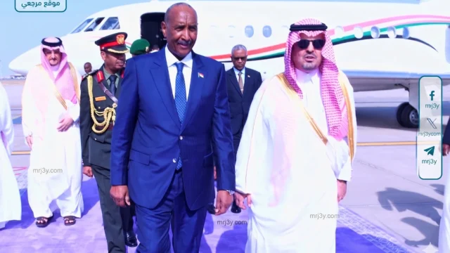 البرهان يصل الى جدة في زيارة رسمية للمملكة