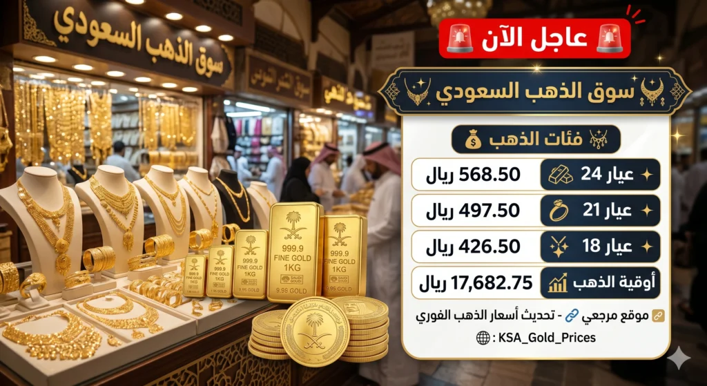 الذهب الآن في السعودية