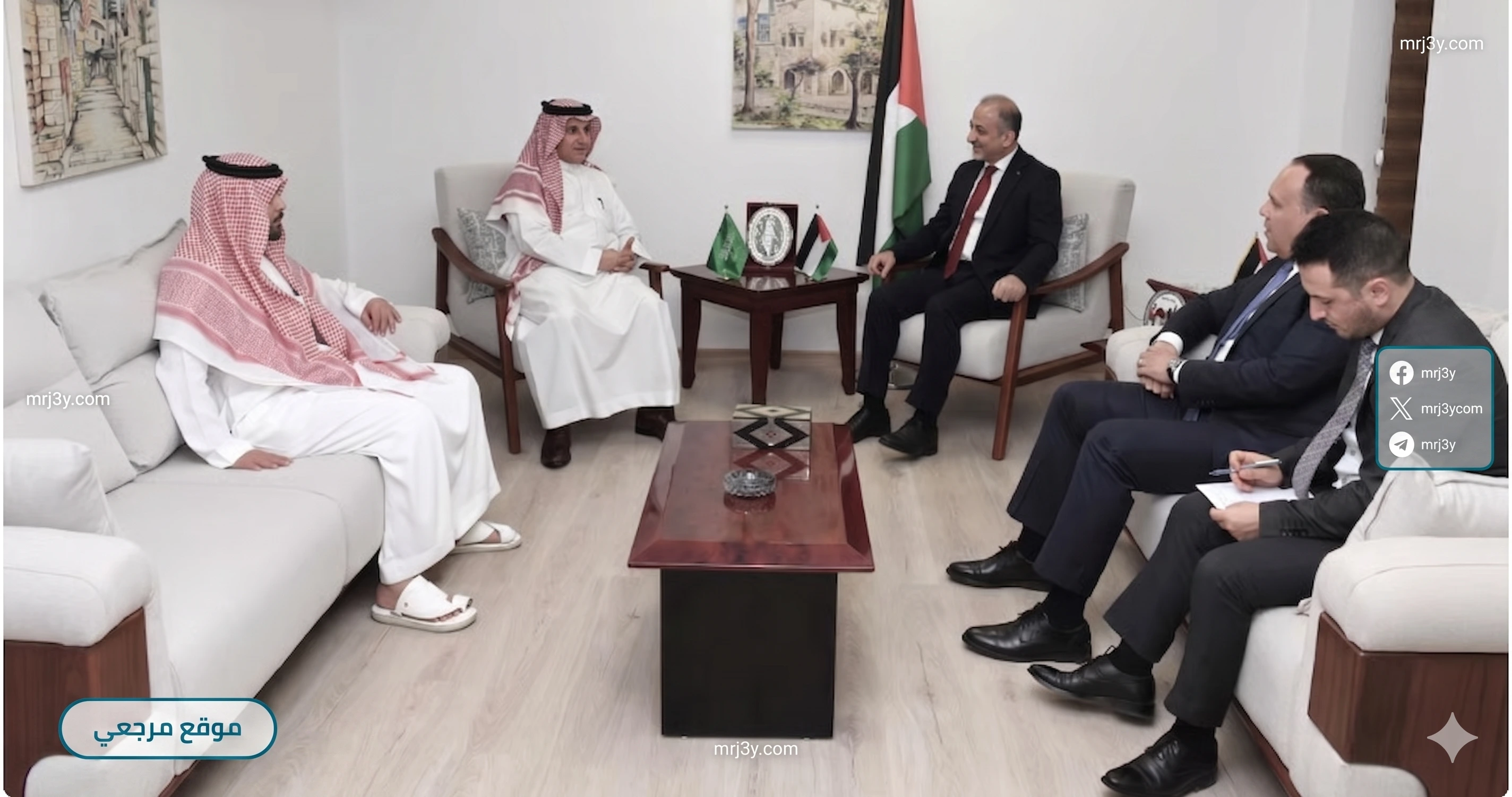 السعودية وفلسطين تبحثان التنسيق بالقاهرة