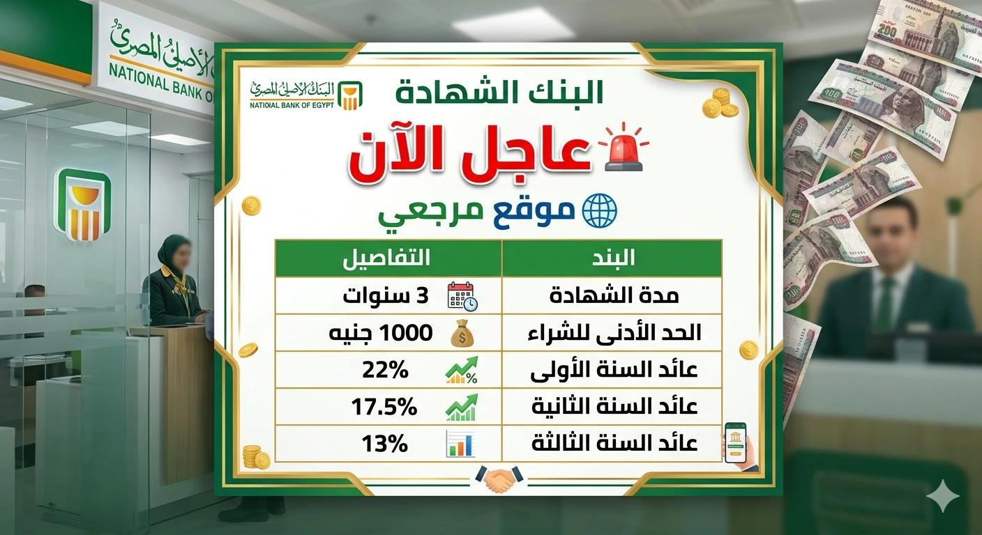 الشهادة البلاتينية من البنك الأهلي