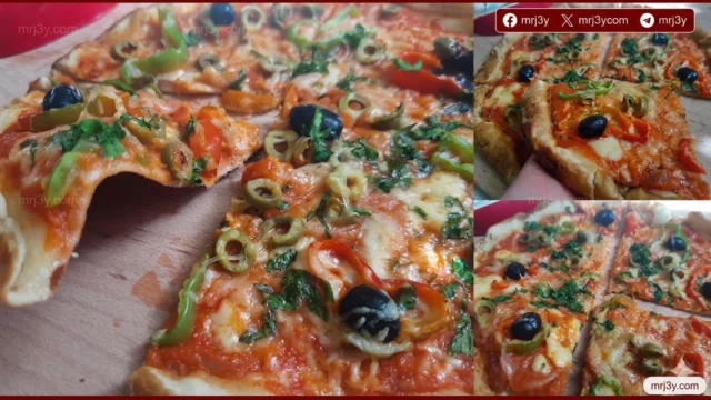 بيتزا منزلية بطعم المحلات وسر العجينة