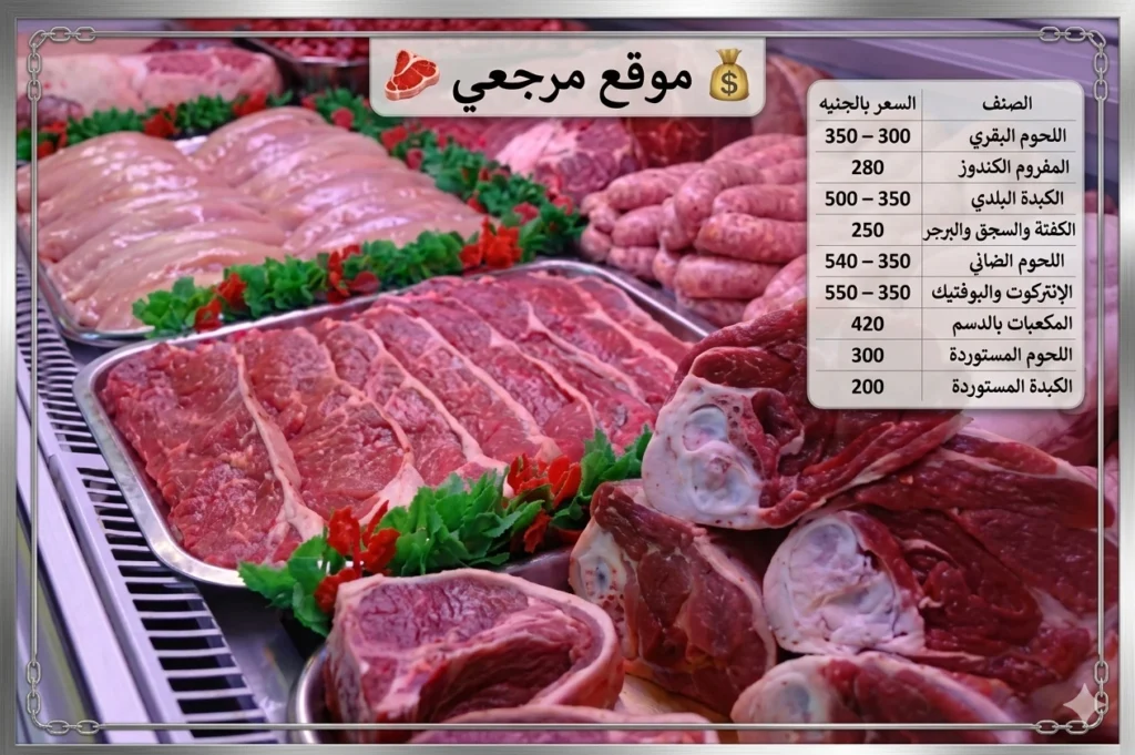 تباين ملحوظ يضرب أسعار اللحوم اليوم في مصر 10 أبريل 2026 بين المنافذ ومحال الجزارة