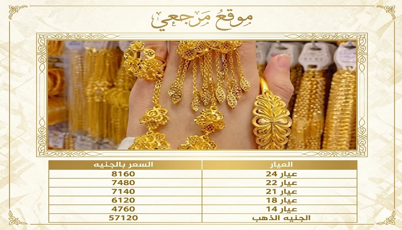 تحديث مباشر الآن سعر الذهب اليوم في مصر وعيار 21 يسجل مستويات جديدة