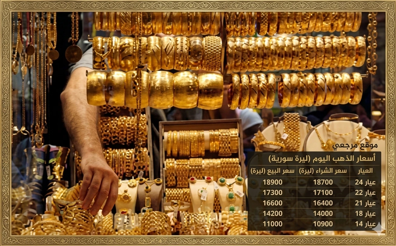 تراجع أسعار الذهب في سوريا اليوم 6 أبريل 2026 مع انخفاض عالمي واستقرار سعر الدولار