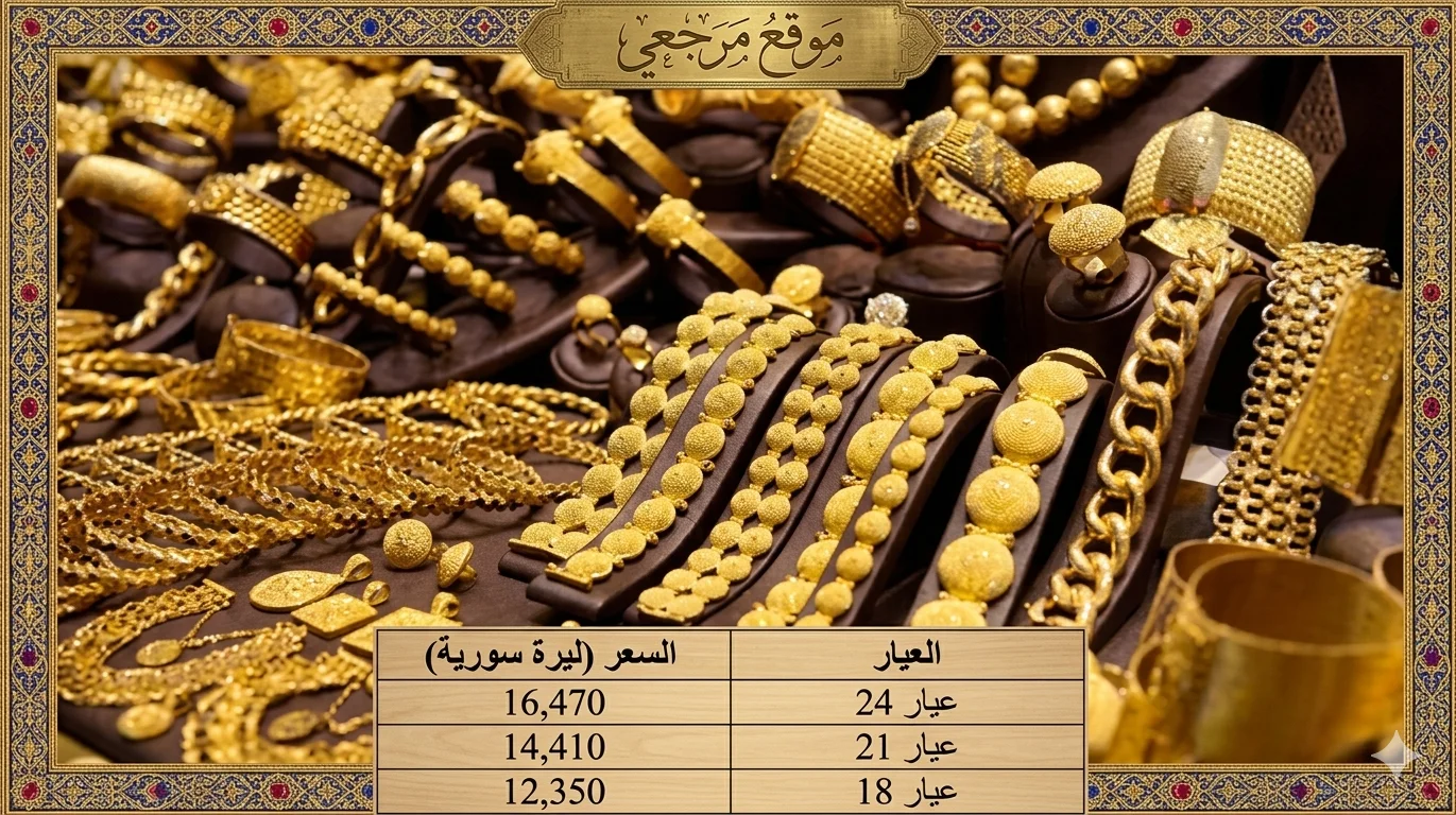 تراجع أسعار الذهب في سوريا اليوم الخميس 2 أبريل 2026 بالتزامن مع هبوط عالمي