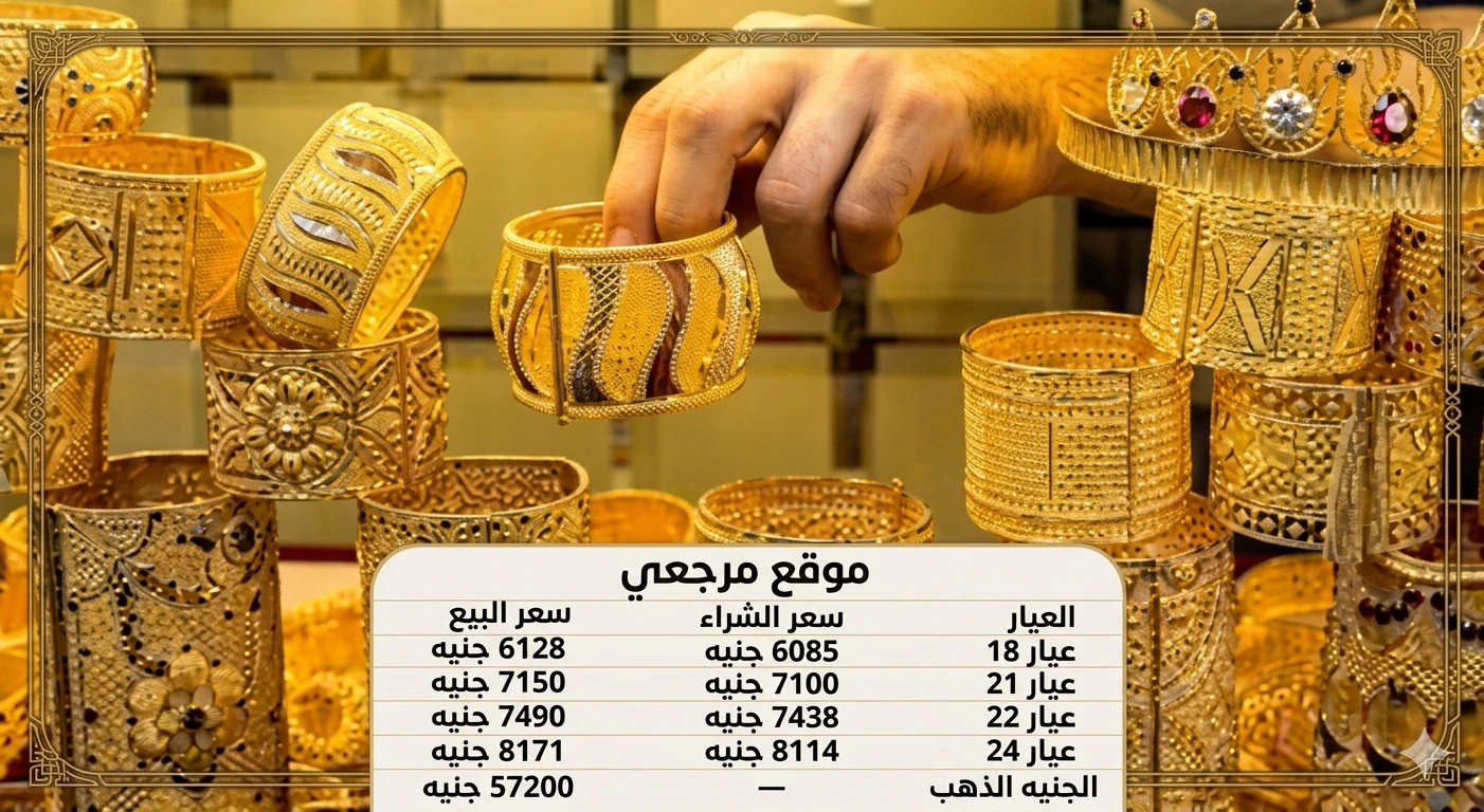 تراجع أسعار الذهب في مصر اليوم الأحد 5 أبريل 2026 وعيار 21 يسجل 7150 جنيها