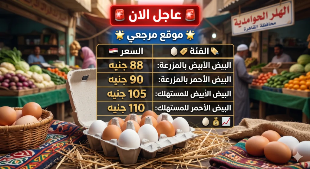 تراجع سعر كرتونة البيض اليوم 23 أبريل 2026 وانخفاض جديد للمستهلك بالأسواق المصرية 2 تراجع سعر كرتونة البيض اليوم 23 أبريل 2026 وانخفاض جديد للمستهلك بالأسواق المصرية