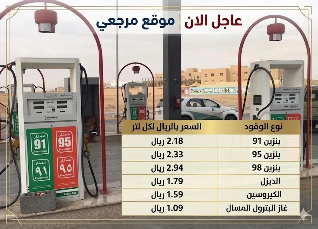 سعر البنزين اليوم في السعودية