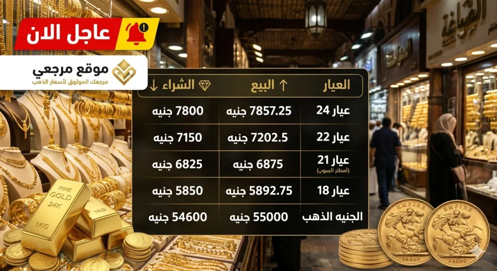 سعر الذهب اليوم في مصر
