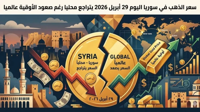 سعر الذهب في سوريا اليوم