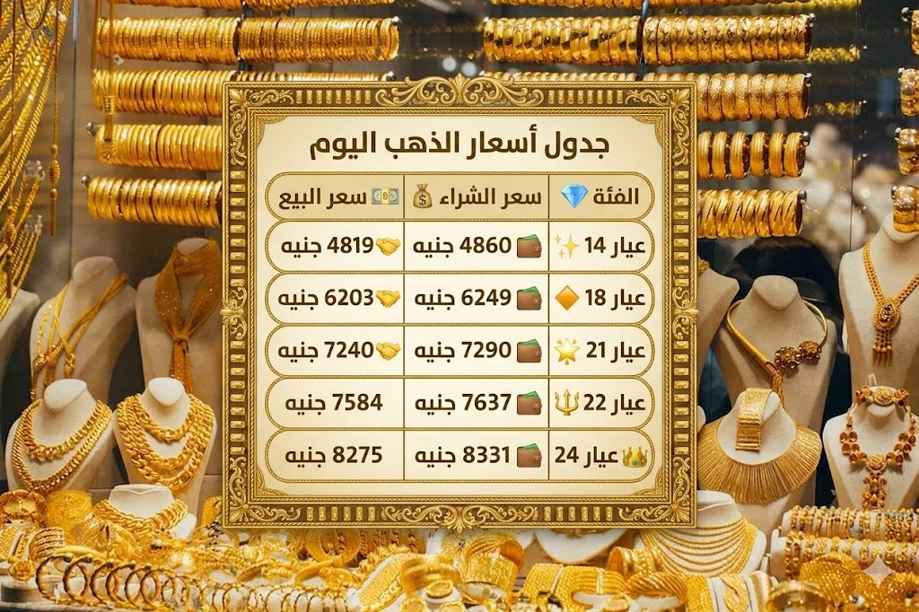 سعر الذهب في مصر اليوم الأربعاء 1 ابريل 2026