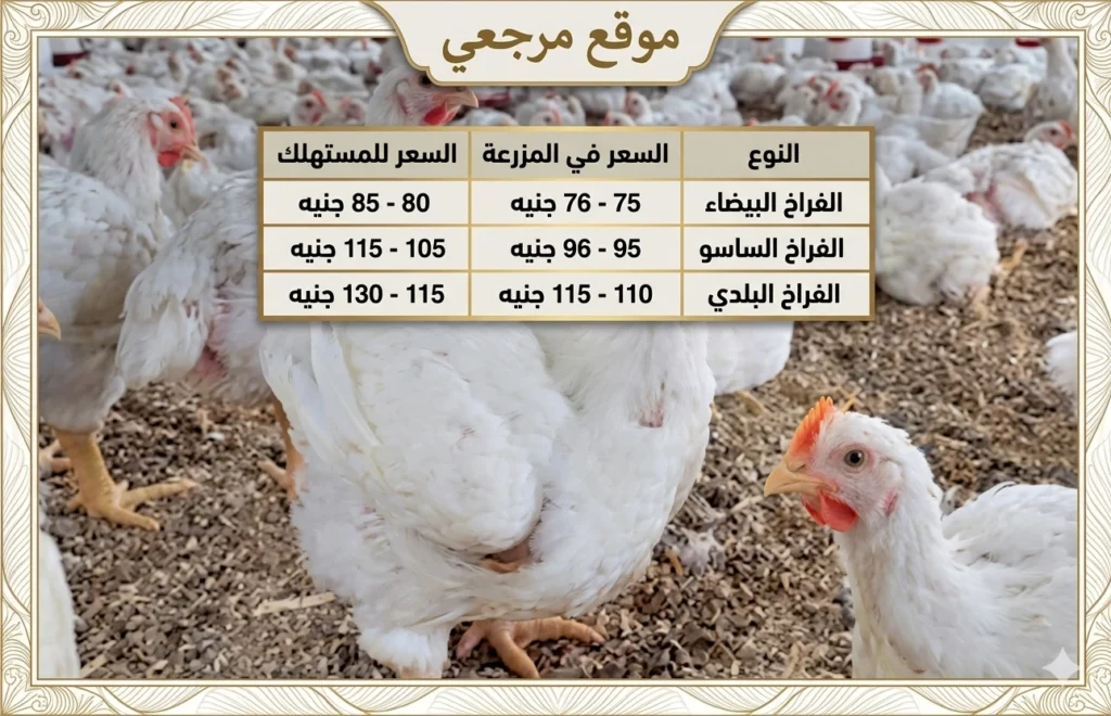 سعر الفراخ البيضاء اليوم.. تحديث جديد في الأسواق وبورصة الدواجن