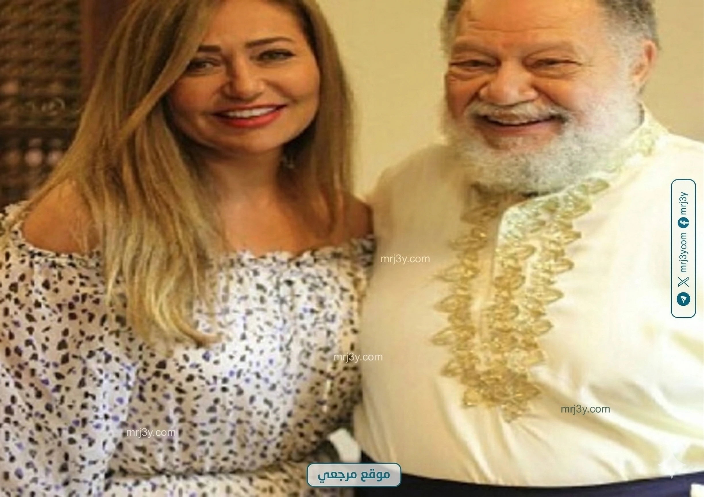 ليلى علوي تهنئ يحيى الفخراني بعيد ميلاده